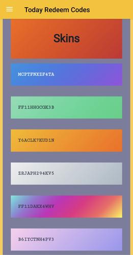 Redeem Codes スクリーンショット 2