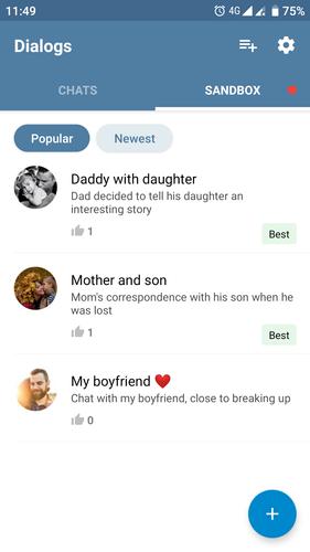 Fake Chat Messenger — TeleFake應用截圖第2張