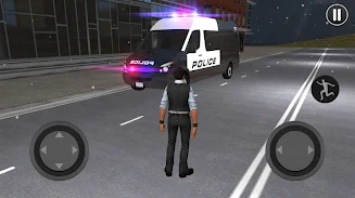 American Police Van Driving Ekran Görüntüsü 1