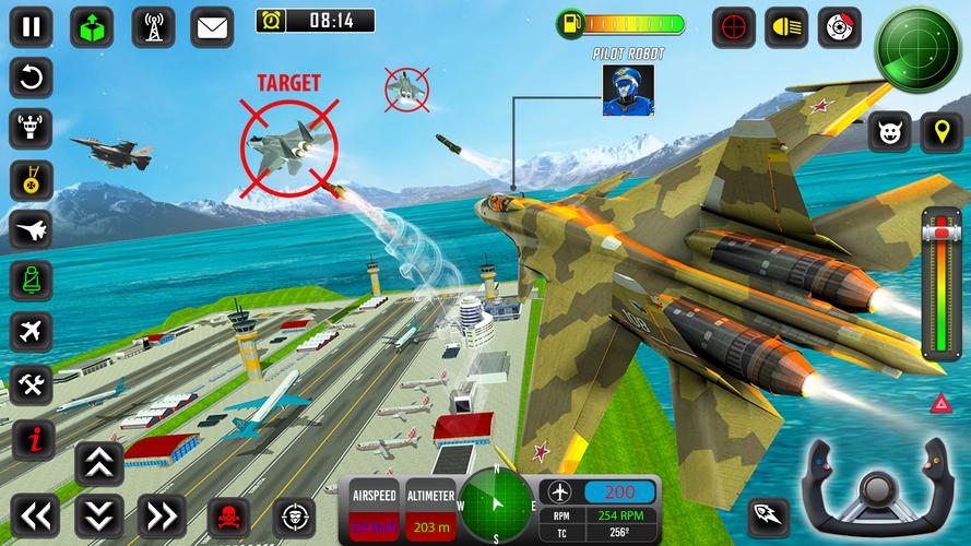 Robot Avion Pilote Jeux 3D Capture d'écran 3