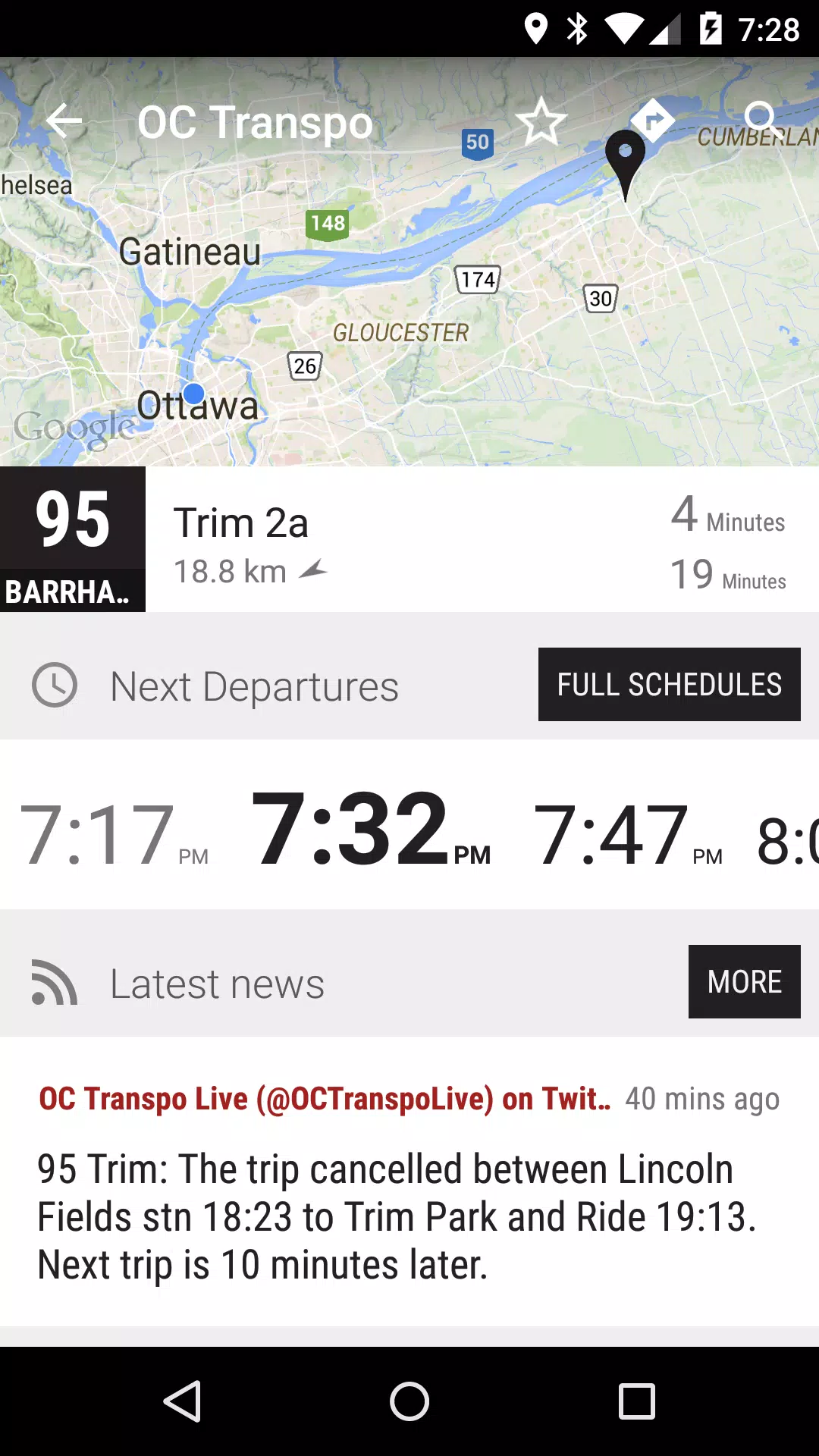 Ottawa OC Transpo Bus - MonTr… स्क्रीनशॉट 1