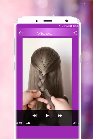 Hairstyles Step by Step Videos Ekran Görüntüsü 3