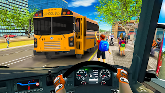 School Bus Transport Simulator स्क्रीनशॉट 1