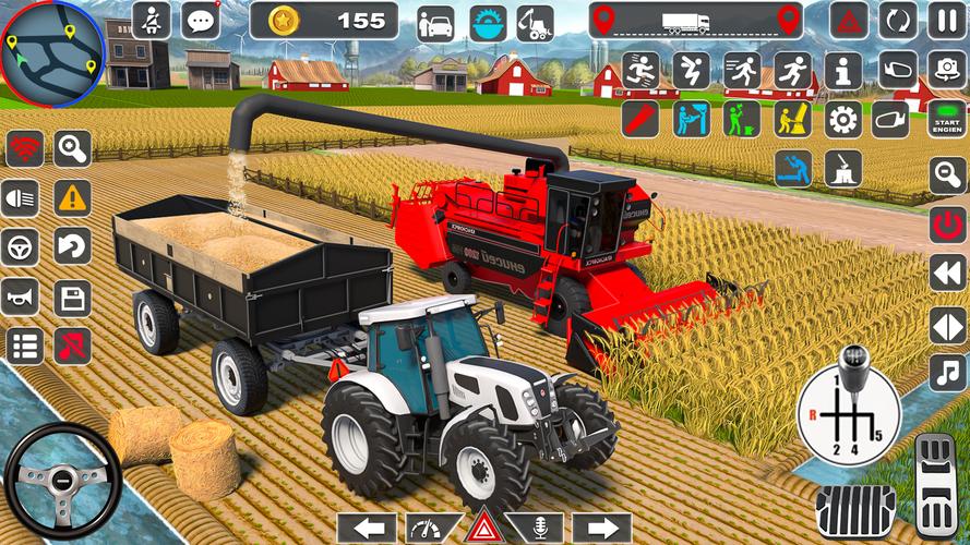 Tractor Driving Farming Games Captura de pantalla 2
