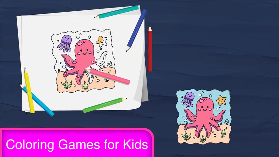 Coloring Games for Kids, Paint Tangkapan skrin 1