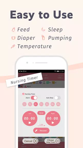 PiyoLog: Newborn Baby Tracker स्क्रीनशॉट 1