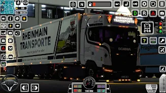 Euro Truck Driving Games 3D Schermafbeelding 3