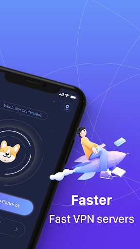 Woof VPN & Wallpaper Capture d'écran 1