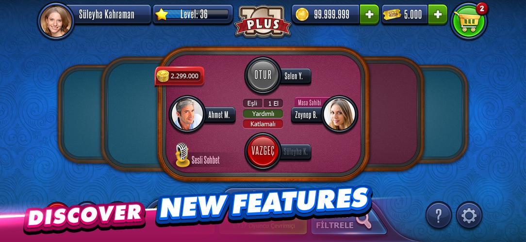 101 Okey Plus Captura de pantalla 2