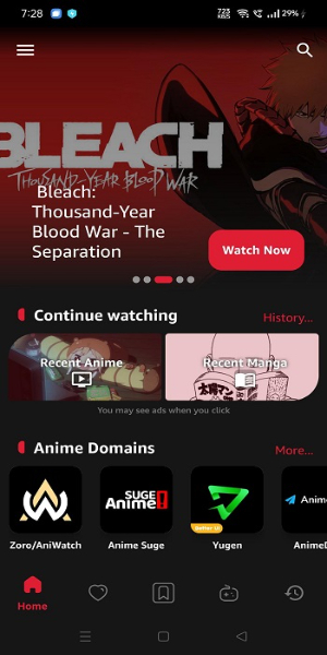 Schermata Animeflix 0
