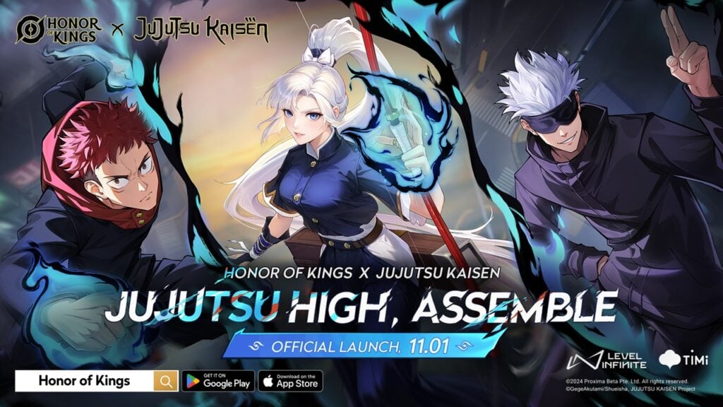 Honor of Kings Anunciada a data de lançamento do crossover Jujutsu Kaisen!