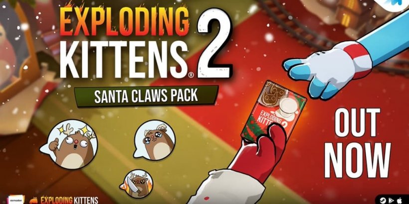 Santa Claws ချဲ့ထွင်ခြင်းသည် Ho-Ho-Holy Terror ကို Exploding Kittens 2 သို့ ပေါင်းထည့်သည်။