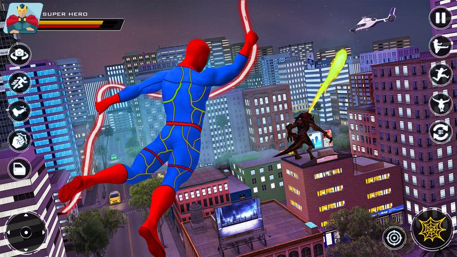 Spider Flying Rope Hero Games应用截图第1张