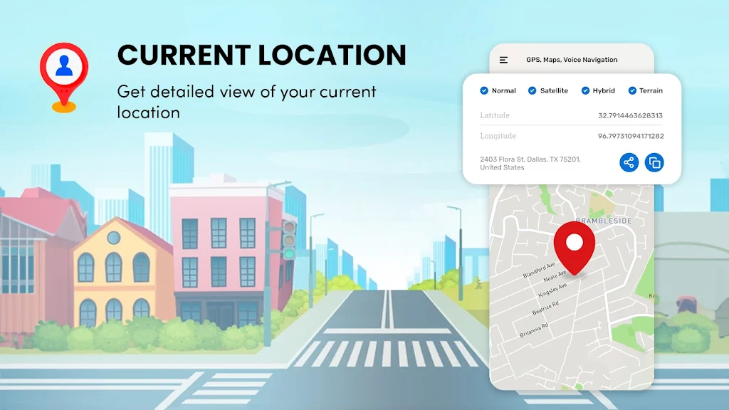 地圖、GPS 和行車路線應用截圖第2張