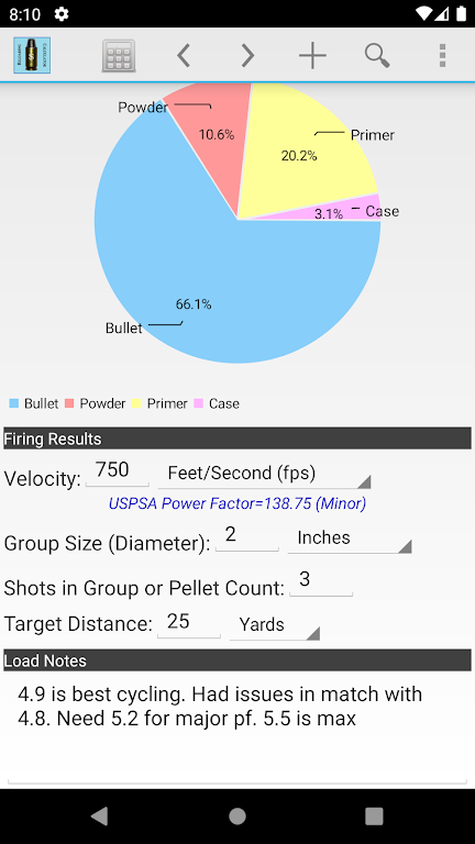 Reloading Calculator - Ammo應用截圖第2張