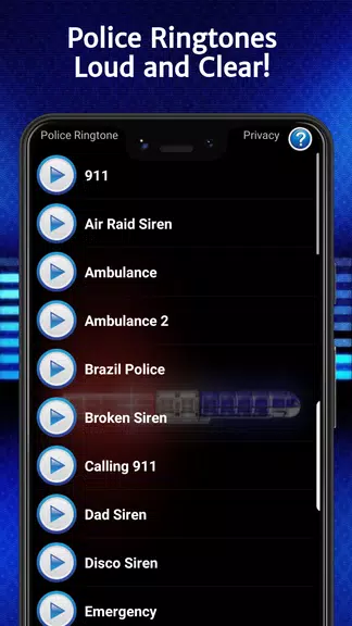Police Ringtones Captura de tela 0