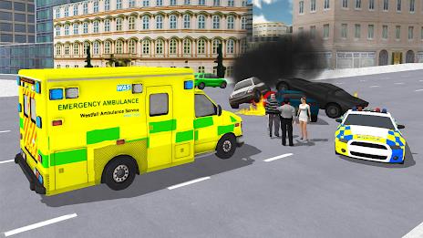 Ambulance Simulator Car Driver Schermafbeelding 3