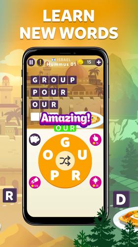 Wordelicious - Fun Word Puzzle スクリーンショット 1