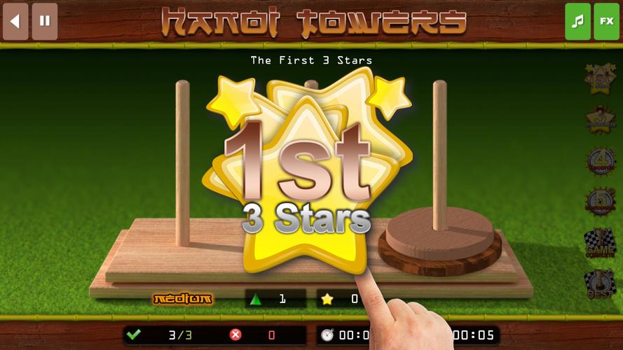 The Hanoi Towers Lite Captura de tela 1