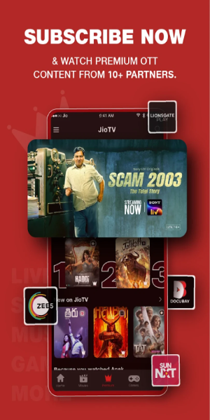 JioTV: Live TV, Catch-Up & OTT Screenshot 0