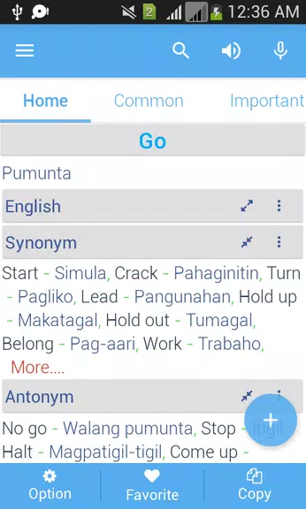 Filipino Dictionary Multifunct 스크린샷 2