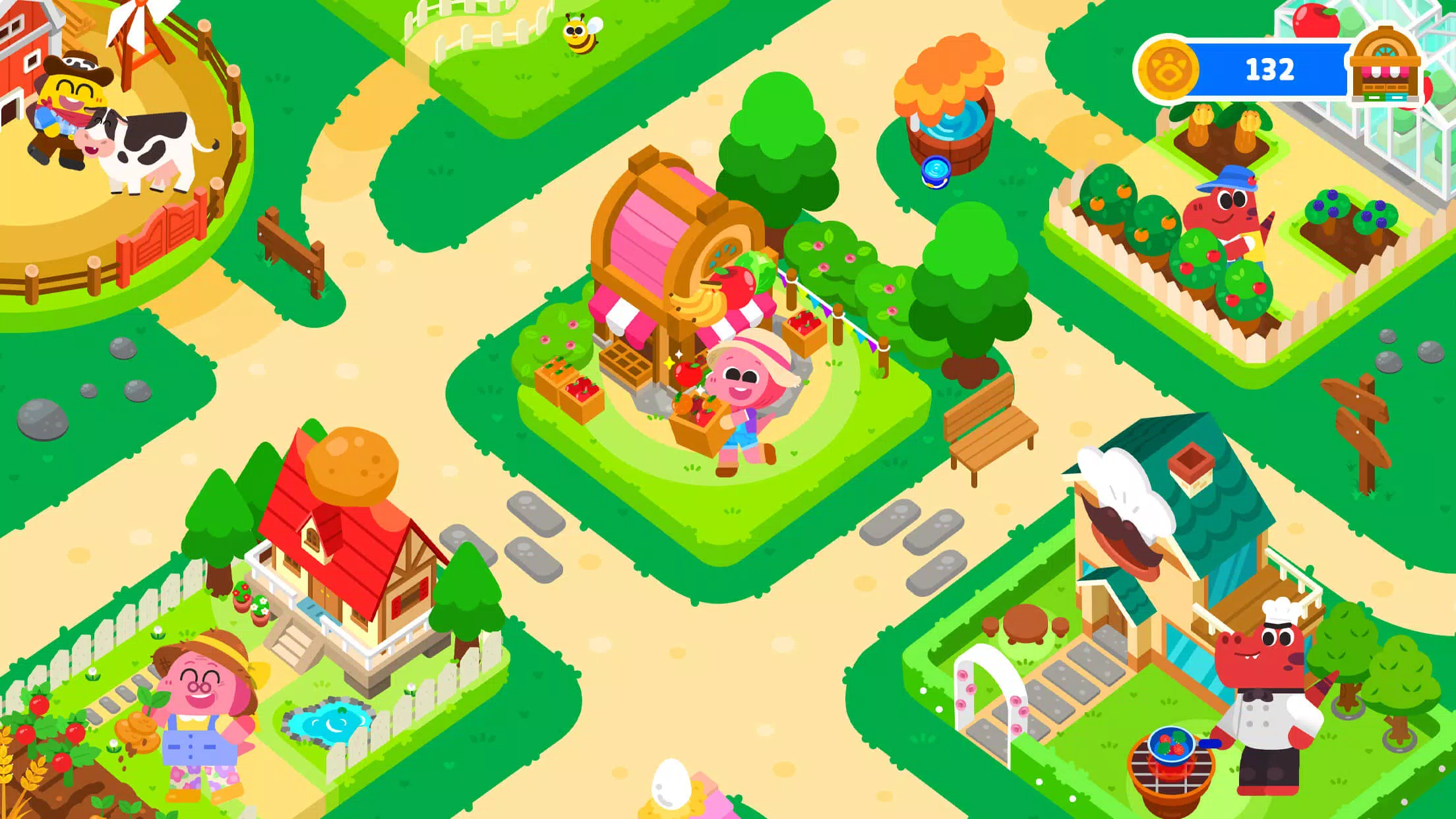 Cocobi Farm Town - Kids Game Zrzut ekranu 0