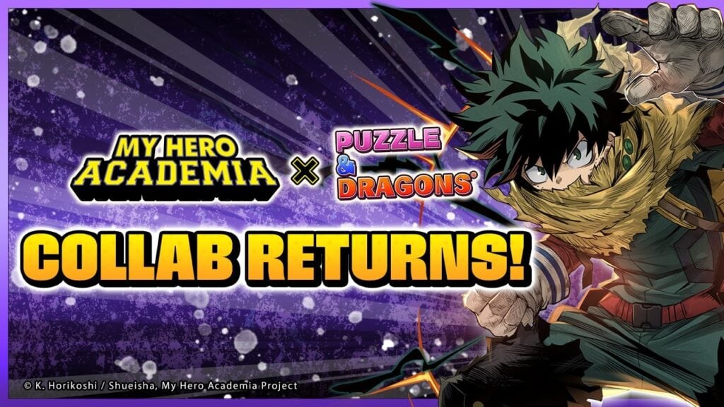 Puzzle & Dragons: My Hero Academia Crossover oferece puxões gratuitos