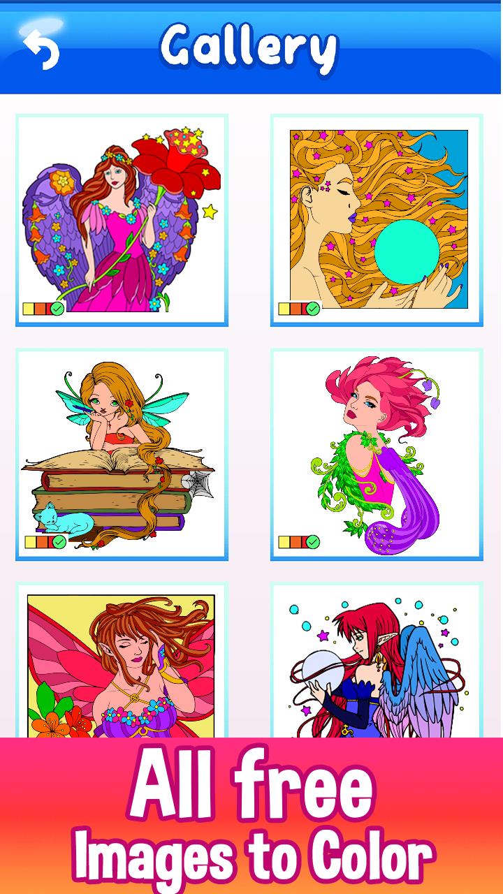 Fairy Color by Number Book Screenshot 0