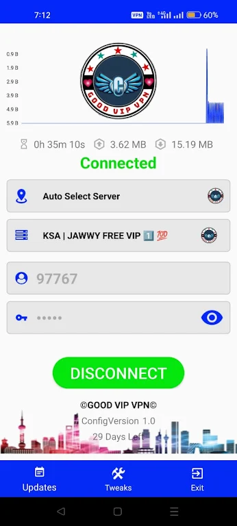 GOOD VIP VPN Ekran Görüntüsü 0