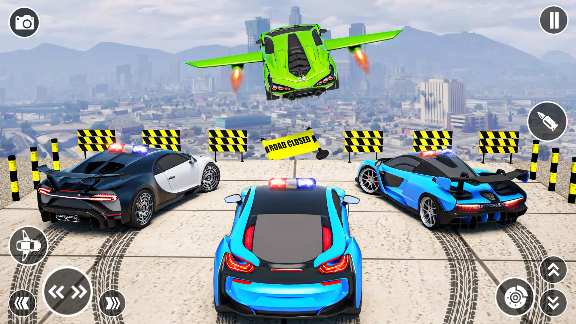 Flying Car Robot Shooting Game Screenshot 1