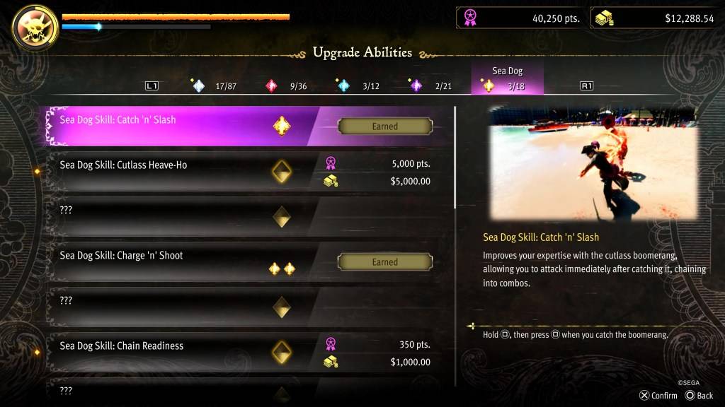Catch 'N' Slash Upclade para Goro en Like A Dragon: Pirate Yakuza en Hawaii