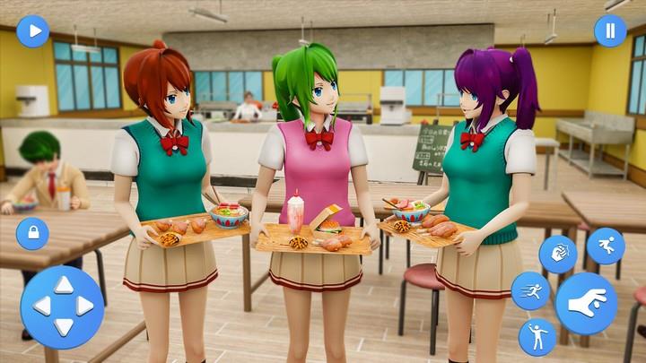 Anime Highschool Girl Life Sim Schermafbeelding 2