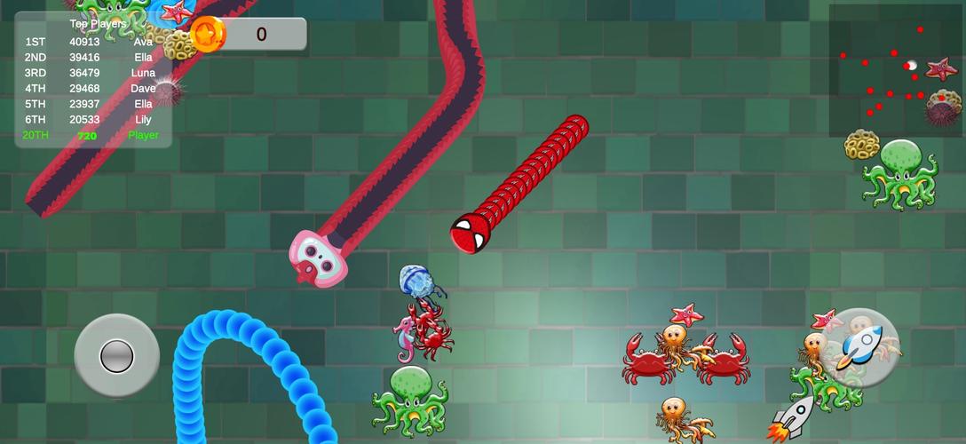 Snake Zone.io Slither Worm スクリーンショット 1