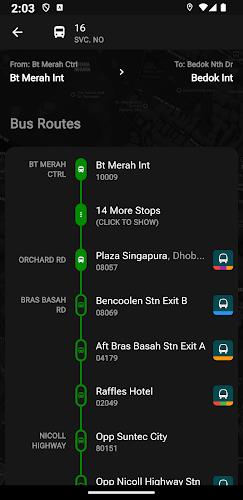 SG Bus Arrival Times Capture d'écran 3