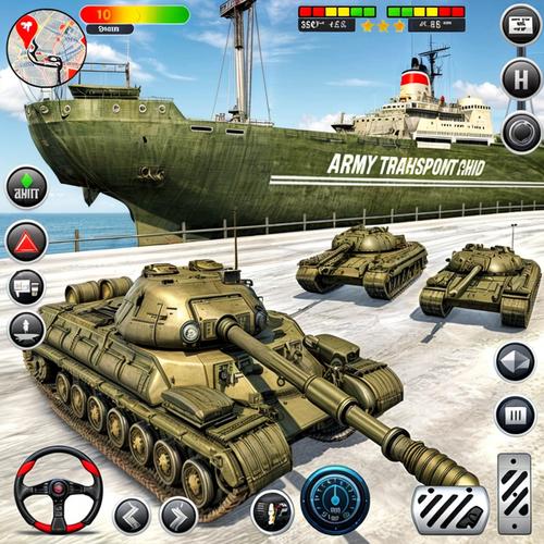 Army Transport Tank Ship Games Captura de tela 2