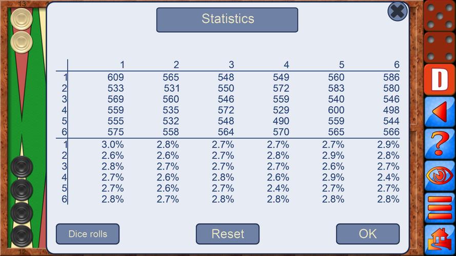 Schermata Backgammon V+ 2