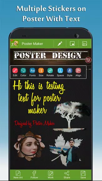 Poster Maker - Fancy Text Art スクリーンショット 2