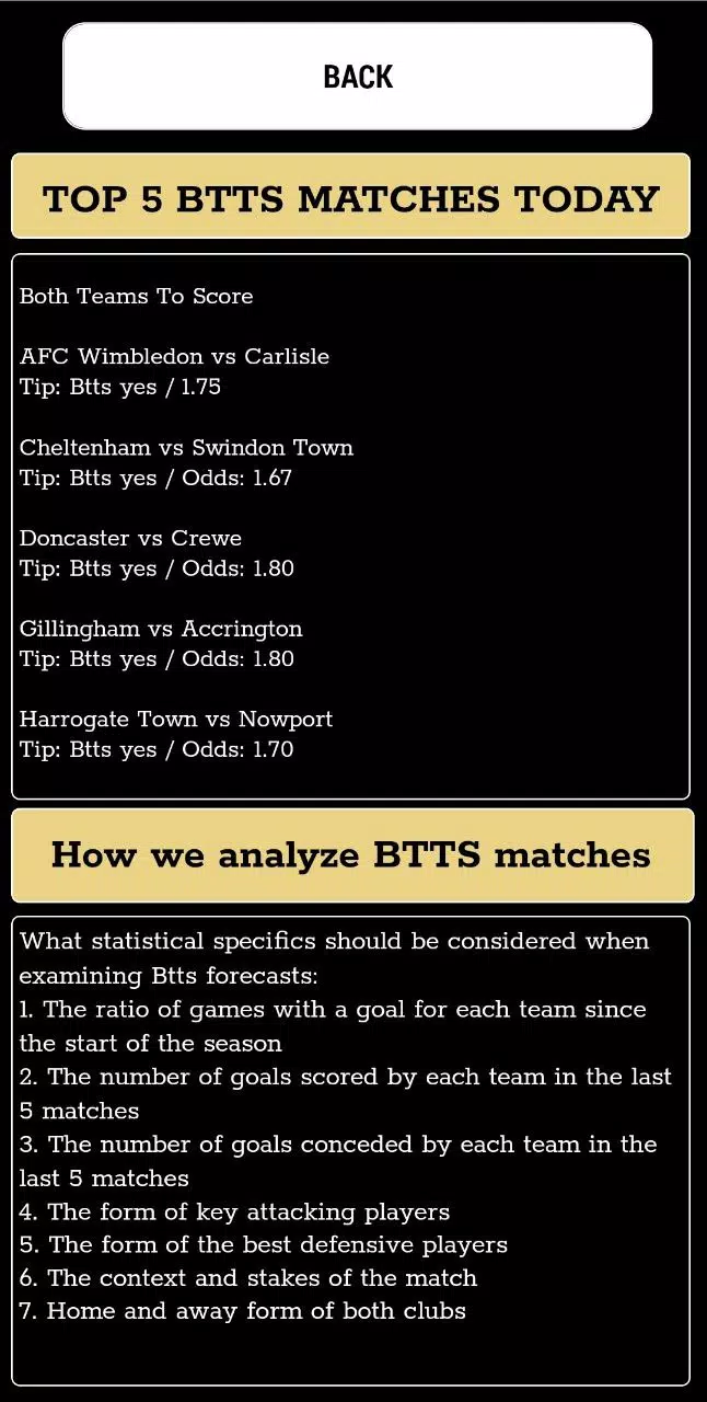 Btts predictions gg/ng 스크린샷 3