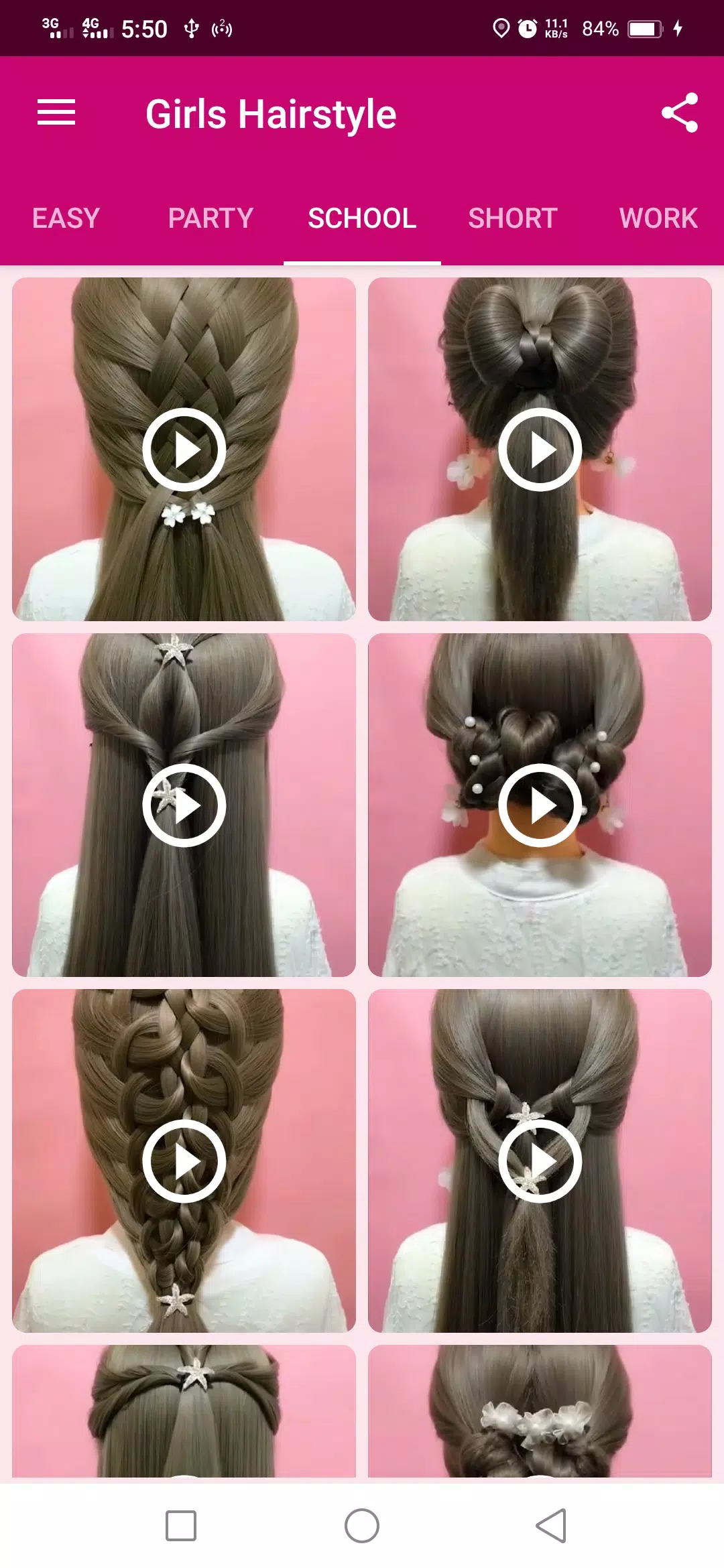 Girls Hairstyle Schermafbeelding 2