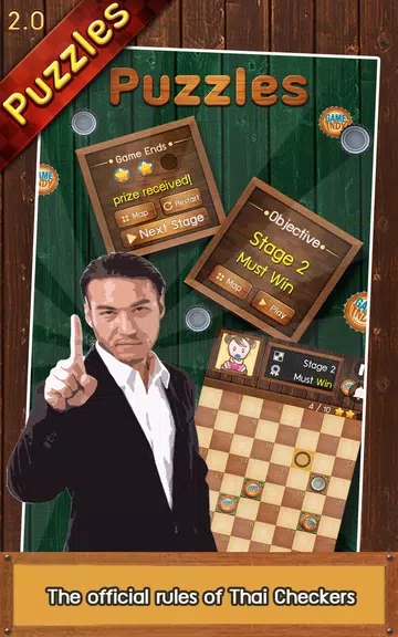 Thai Checkers - Genius Puzzle Zrzut ekranu 0