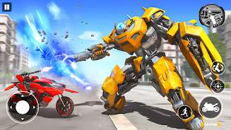 Real Robot Bike Transform Game スクリーンショット 0