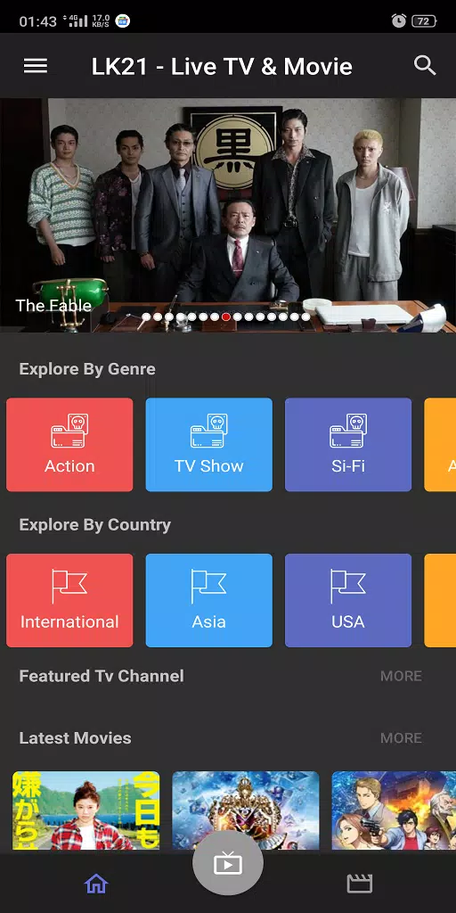 LK21 XXI - Live TV,  Movie  & Drama HD Sub Indo 스크린샷 1