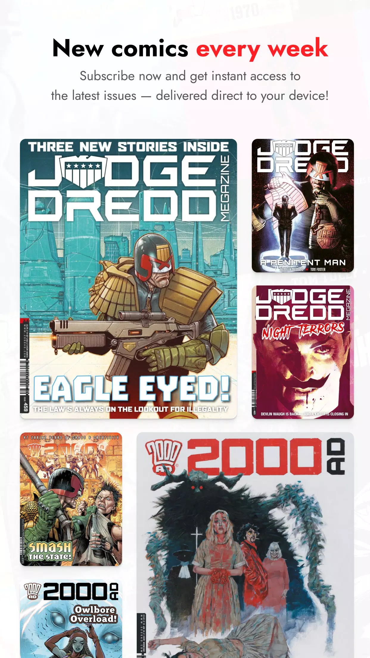 2000 AD Comics and Judge Dredd Скриншот 3