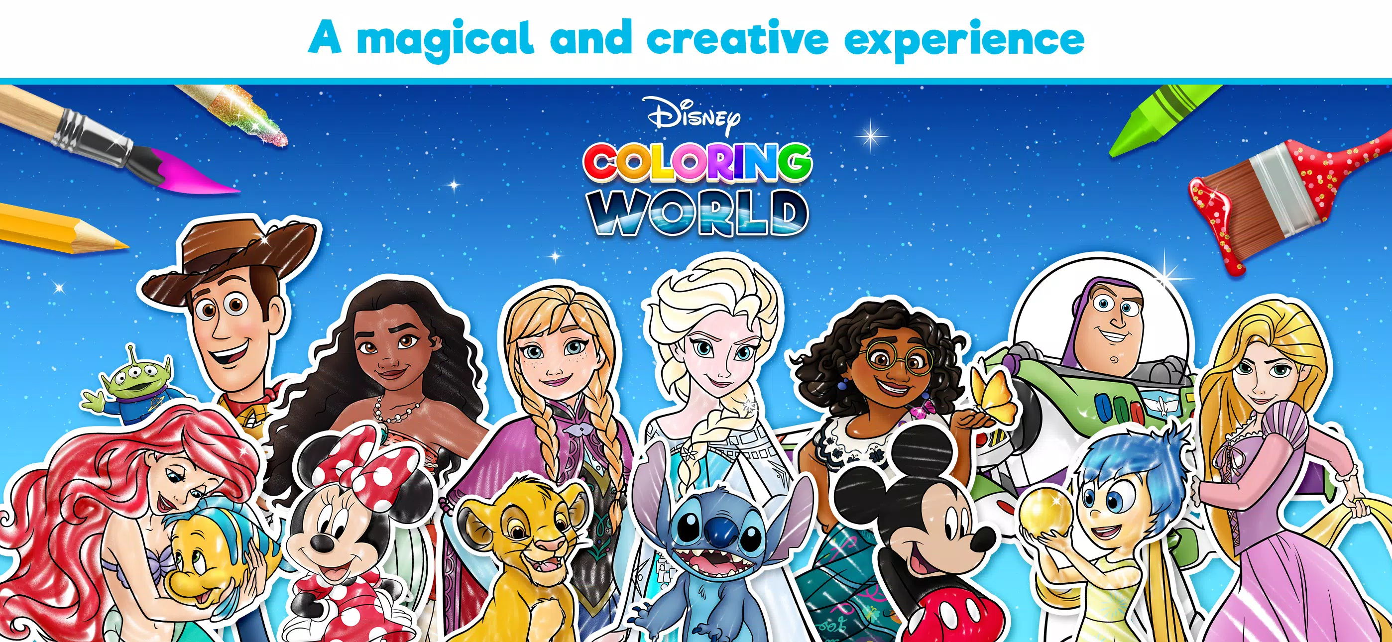 Disney Coloring World ဖန်သားပြင်ဓာတ်ပုံ 0
