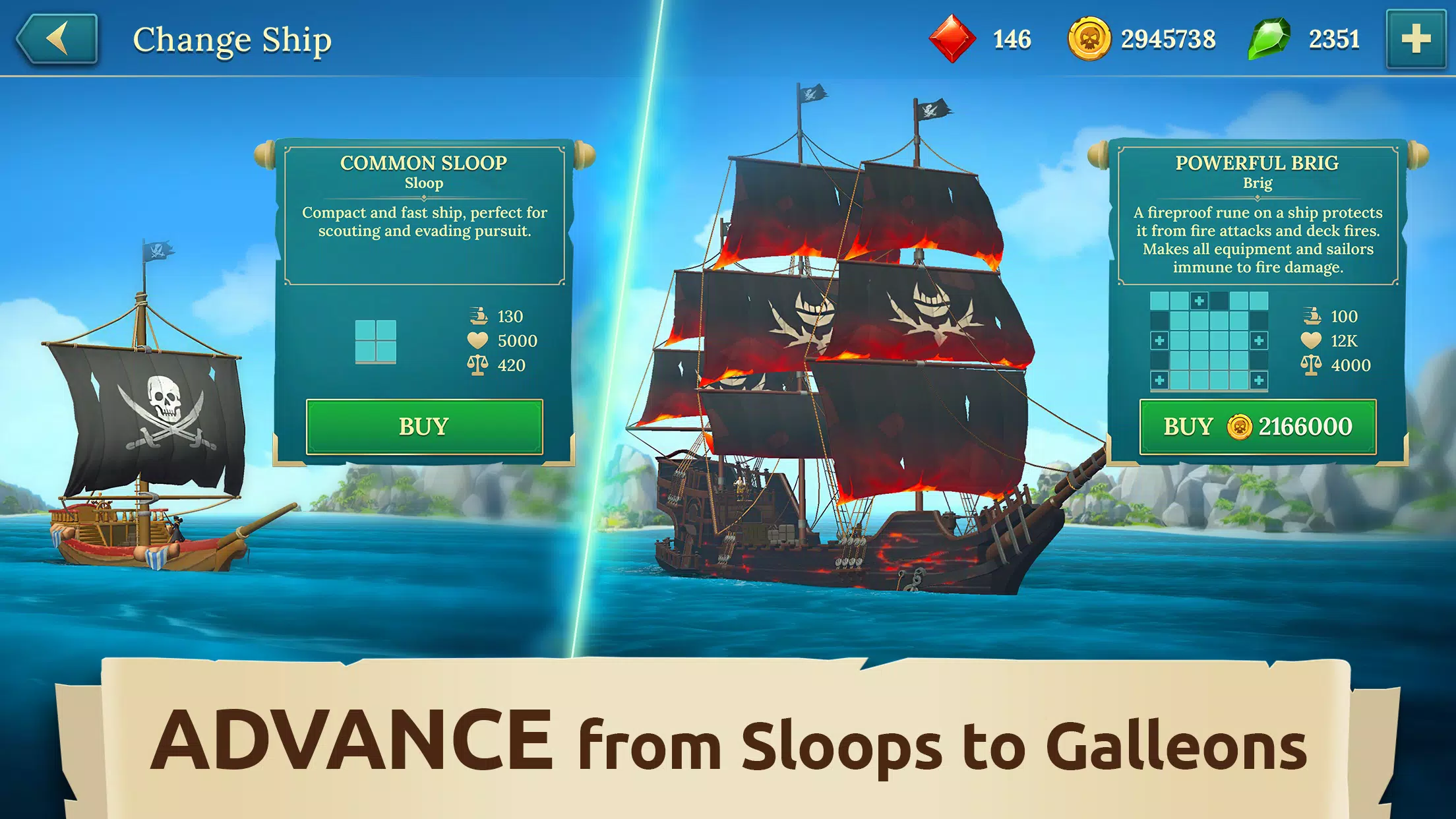 Pirate Ships・Build and Fight Schermafbeelding 2