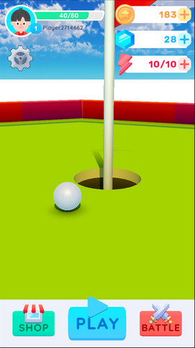 Mini Golf Battle Challenge 3D Tangkapan skrin 0