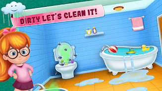 Little girl cleanup game ภาพหน้าจอ 0