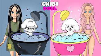 Chibi Dolls LOL: Dress up Game スクリーンショット 1