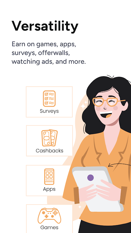 Earnweb: Earning app & website Schermafbeelding 2