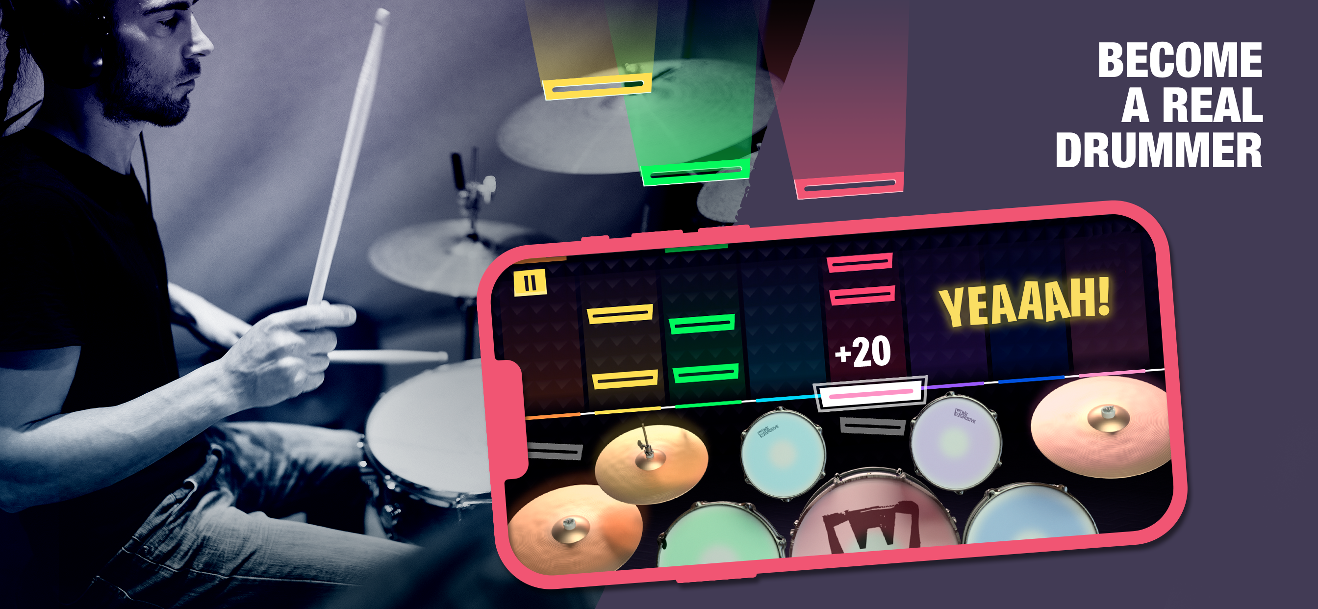 WeGroove: play & learn to drum Schermafbeelding 0